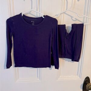 Kyte Baby Toddler Pajamas 18-24m eggplant purple